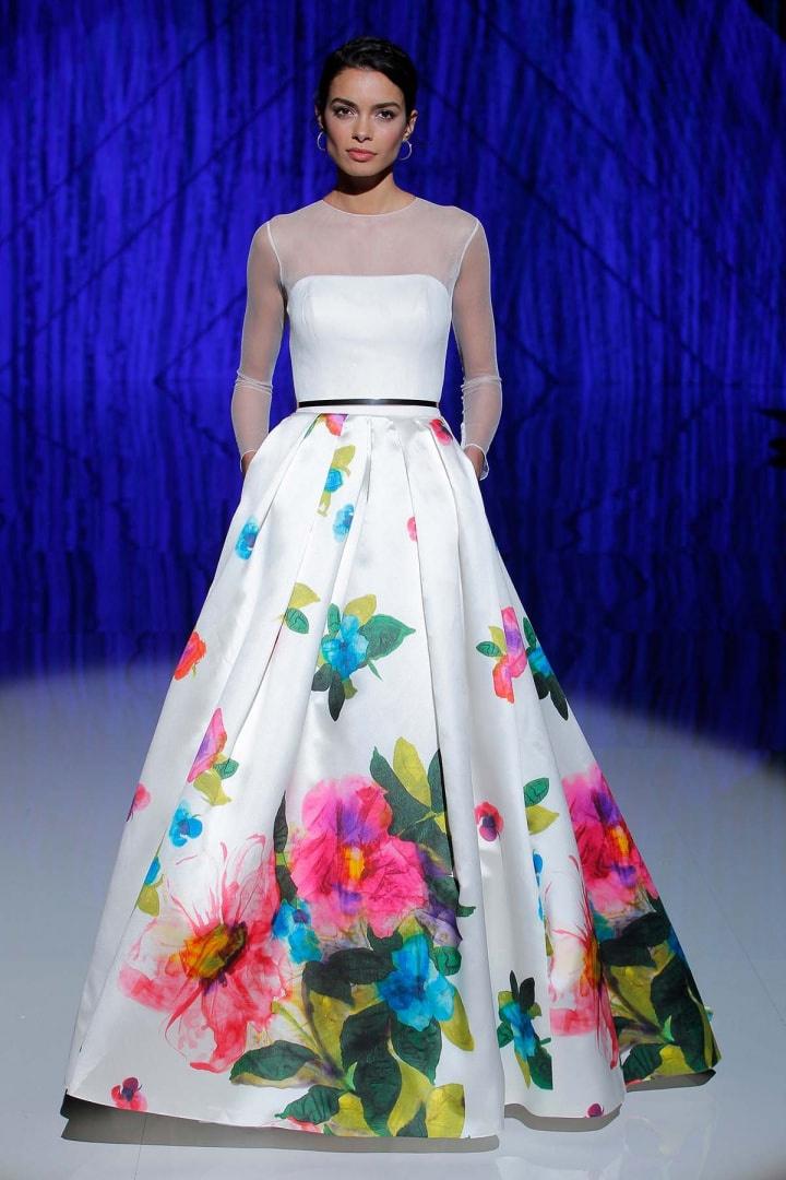 Look invitada: vestidos flores para matrimonio civil