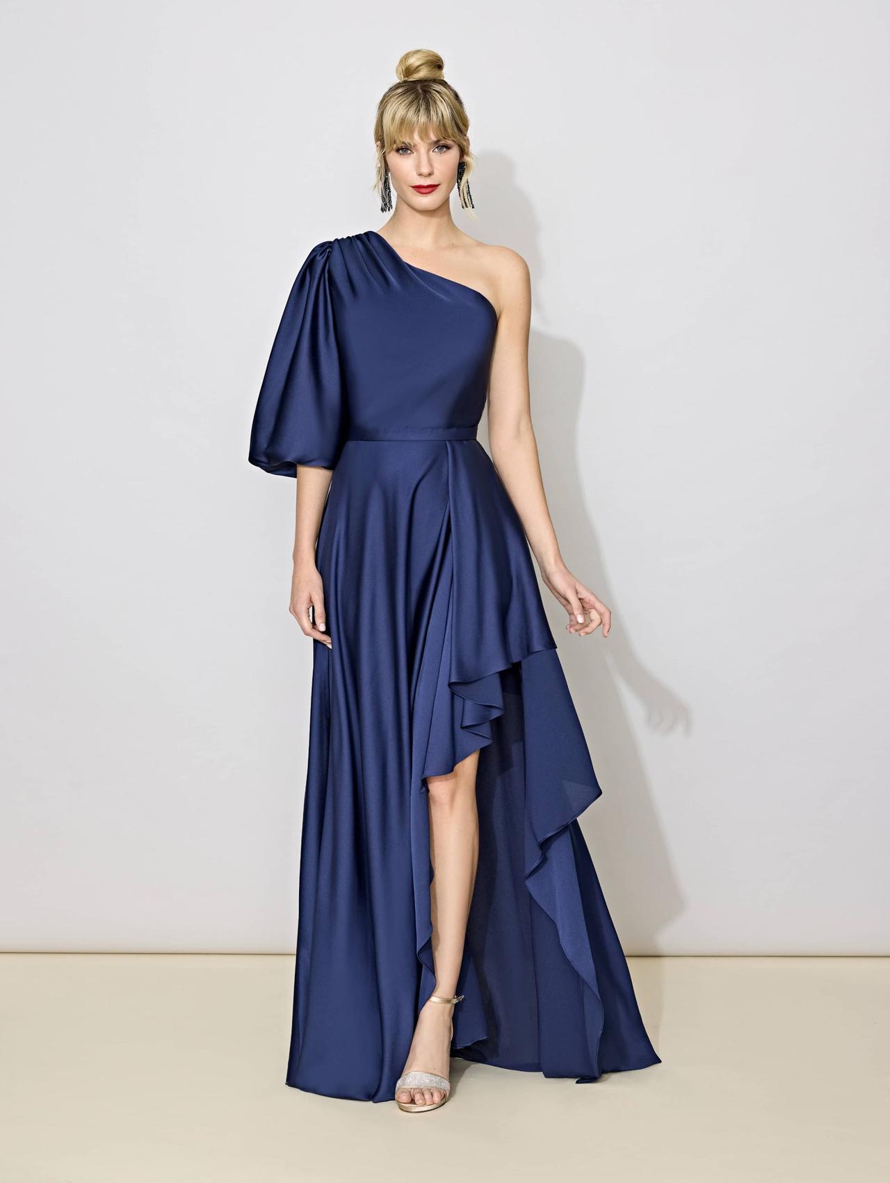 Vestido Largo Azul Noche Para Dama – Gamarra – Ropa de Moda en Perú y  Textiles.