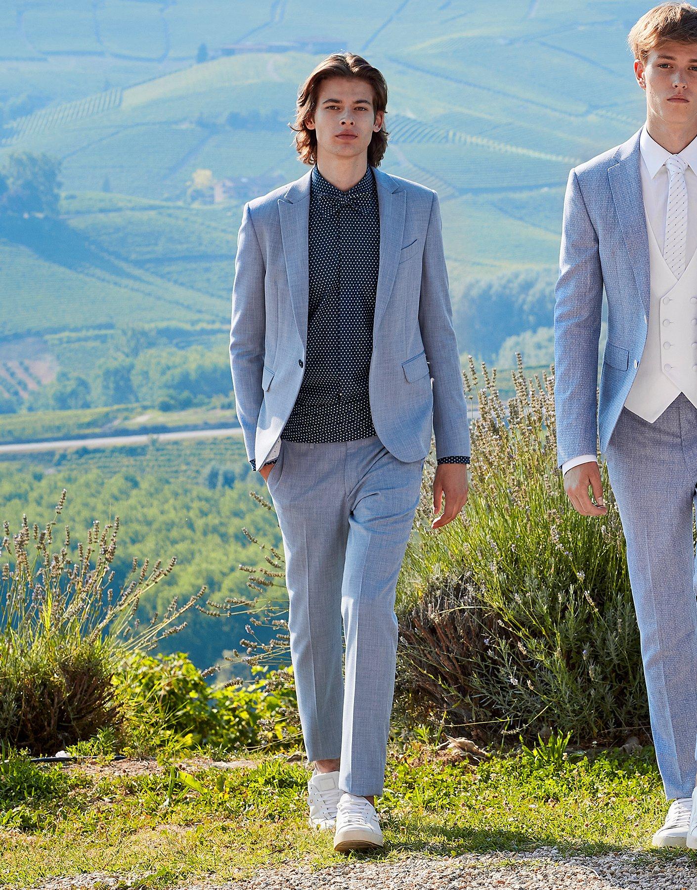 Trajes De Novio Azul Para Boda