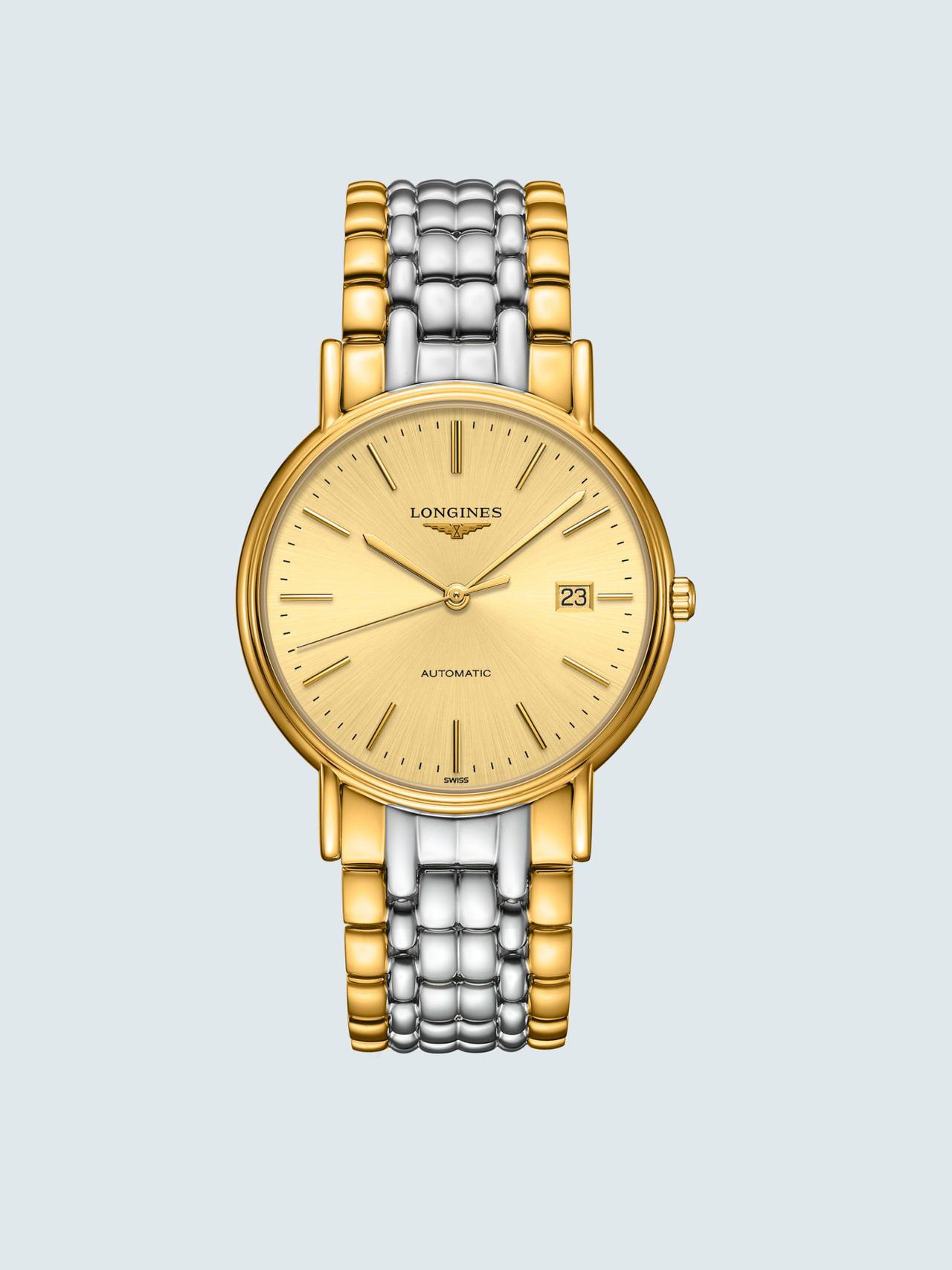 reloj para novio en oro y plata