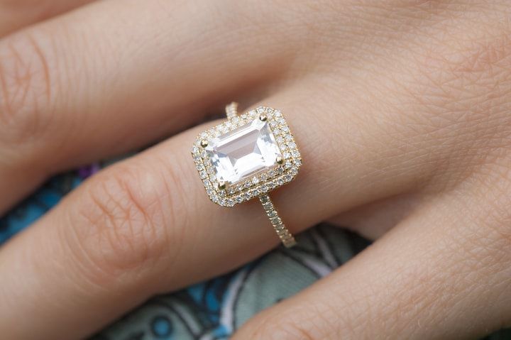 Guía cortes un diamante para anillos de compromiso