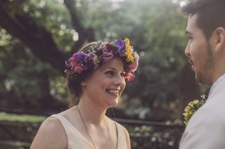 Flores para corona para novias