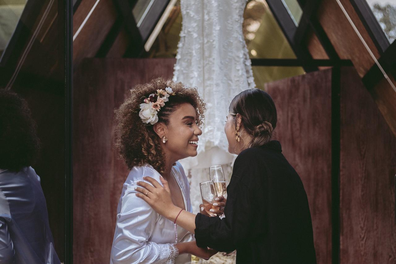 novia y dama de honor