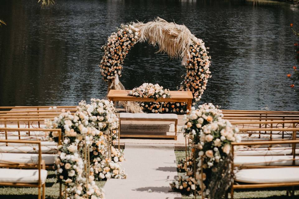 decoración floral para boda