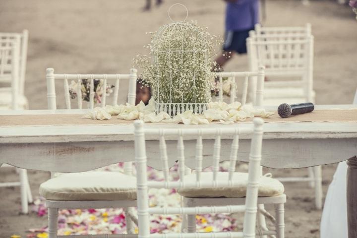 sillas para boda en color blanco