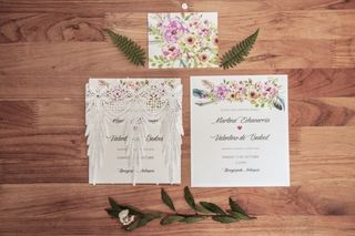 tarjetas de matrimonio boho chic