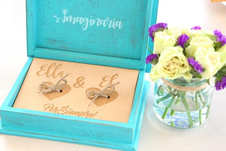 porta anillos de boda accesorios para boda cojines anillo corazon novios
