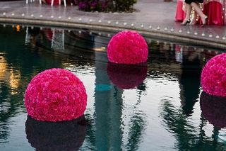 topiarios flotantes para decoración de matrimonio