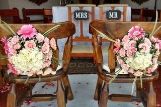 decoración sillas para novios para matrimonio