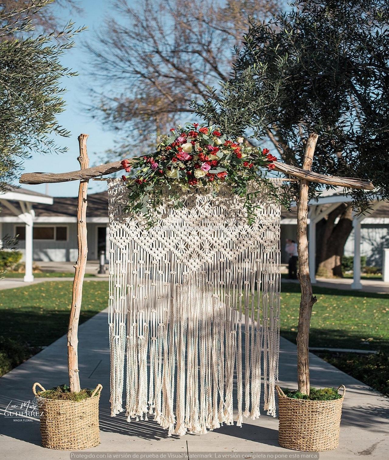 Arcos decorados para bodas boho