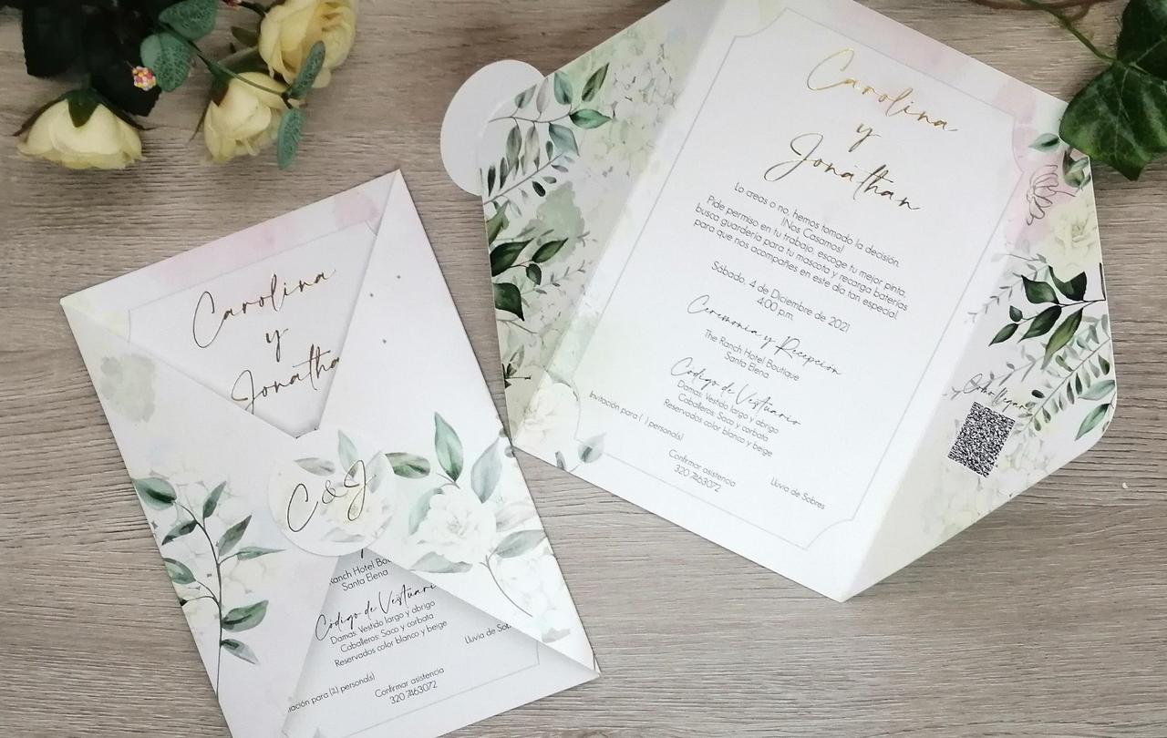 invitaciones de boda sencillas y elegantes