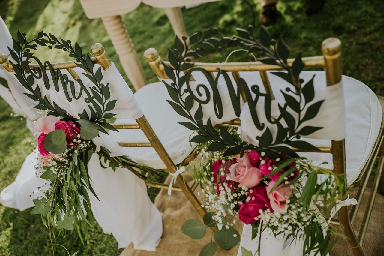 decoracion boda sillas de madera