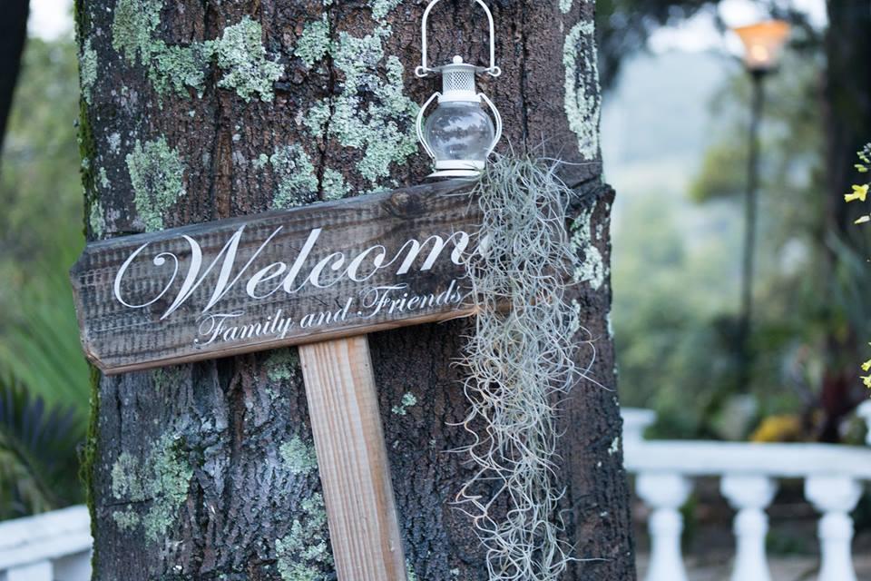 Cartel de Madera Una Boda para Decoración de Enlace Matrimonial Color Lazo  Azul