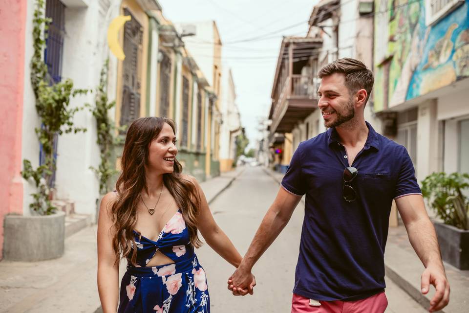fotos de pareja preboda en Cartagena