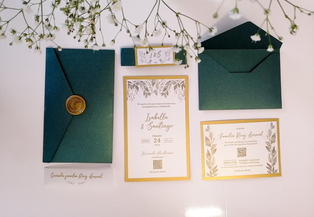 Tarjetas de matrimonio modernas