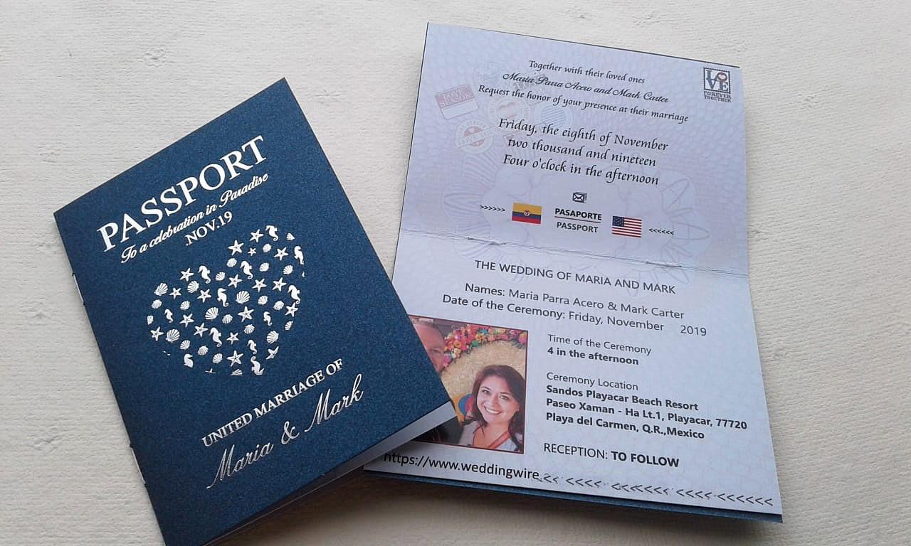 tarjeta de matrimonio como pasaporte