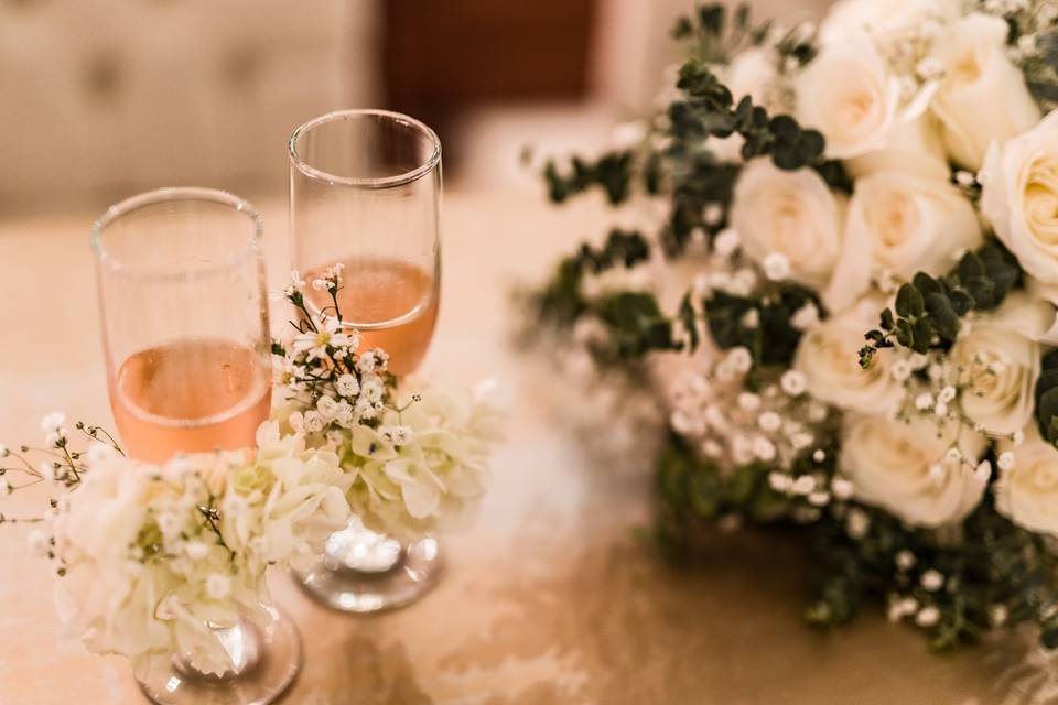 Copas Para Novios: Ideas para Decorar Copas de Brindis de Bodas