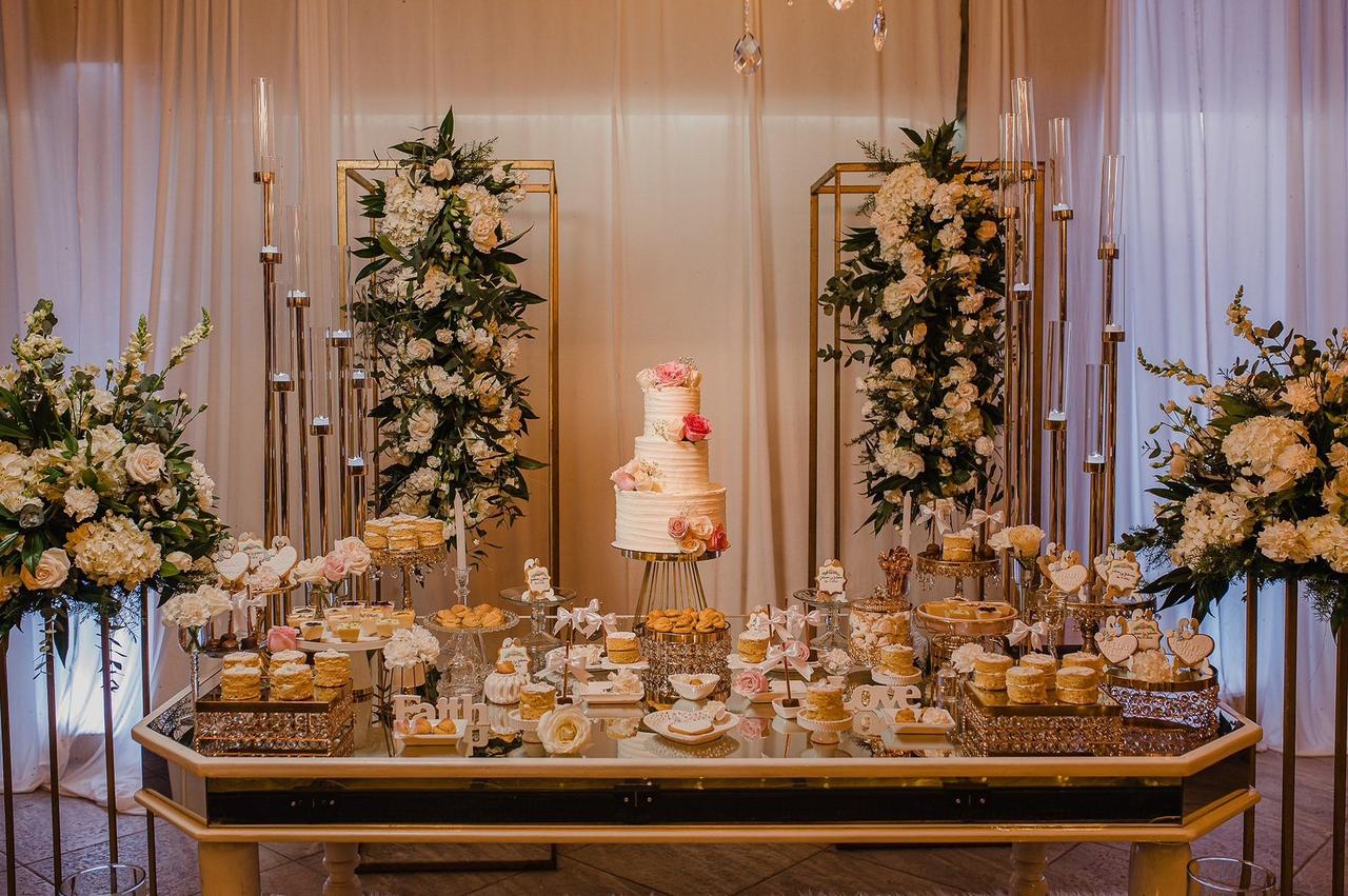 Decoracion de mesa de torta para bodas