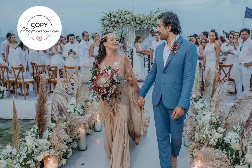 matrimonio de Estefania Borge y Jorge