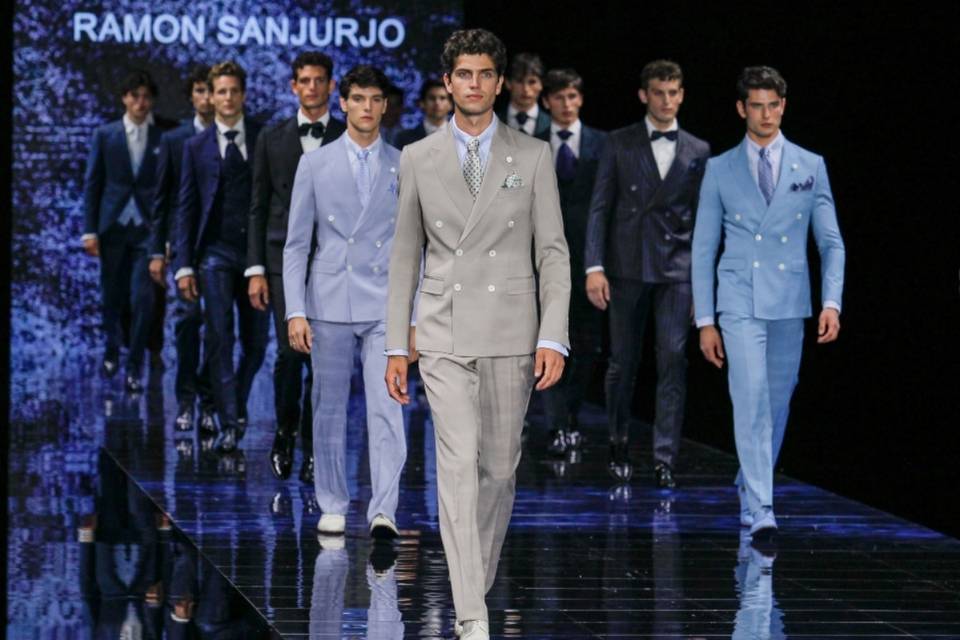 Nuevos trajes de novio 2024 en la pasarela de la Barcelona Bridal Fashion Week 2023