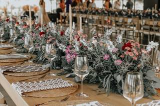 centros de mesa para boda largos