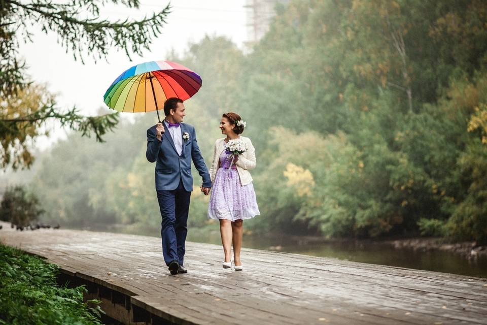 ¿Qué hacer si el pronóstico indica que hay lluvia el día de su boda?