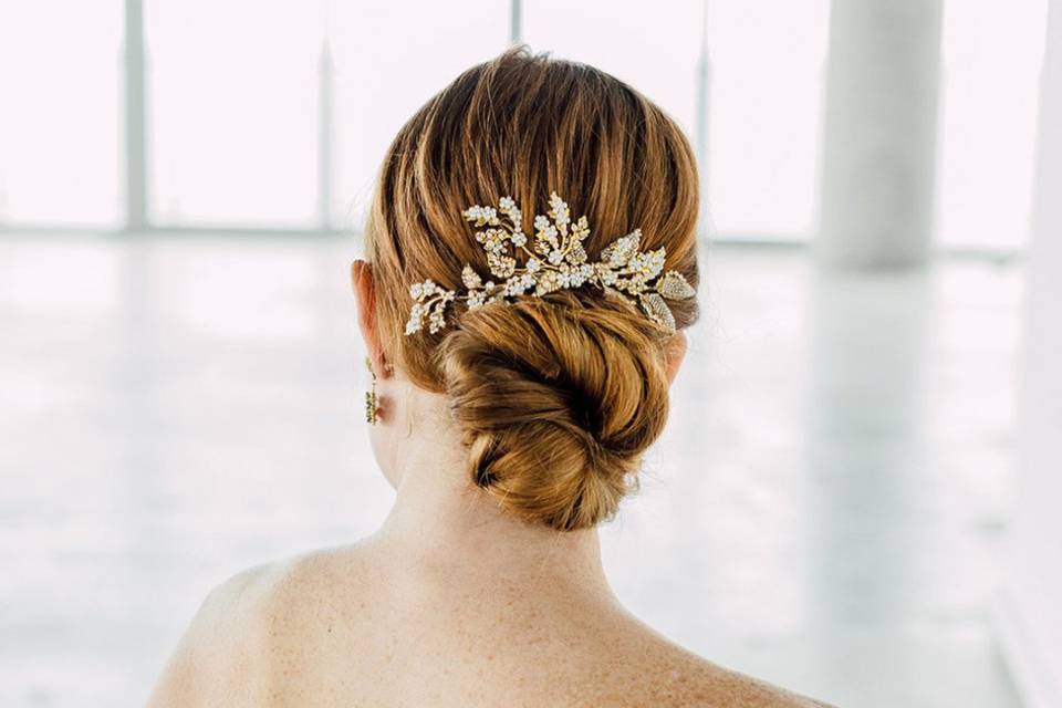 Peineta para el pelo de boda para novia, accesorios para el