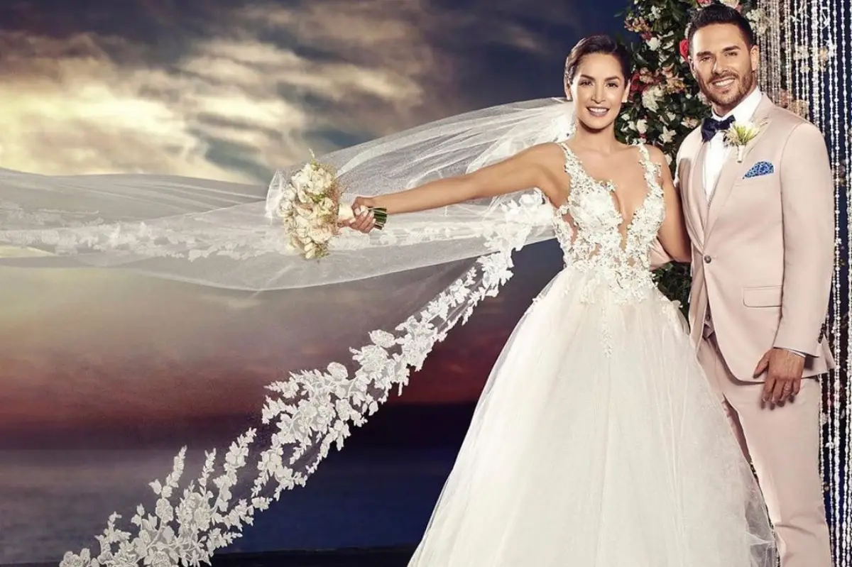 Los 6 vestidos de novia de famosas colombianas