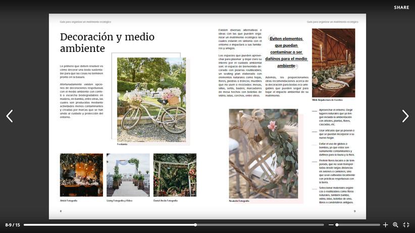 matrimonio ecológico y reciclaje