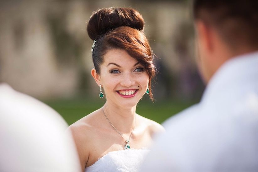 20 Hermosos Peinados De Boda Con Flecos