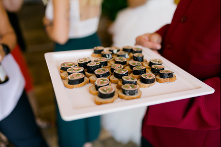 8 maneras de presentar o servir sushi en la recepción de matrimonio