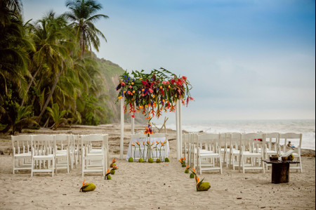 Decoración para matrimonio en la playa
