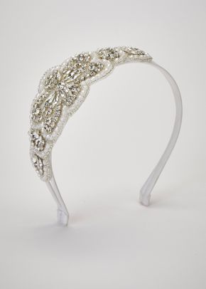 KINDRA HEADBAND OFF WHITE SILVER, Pronovias