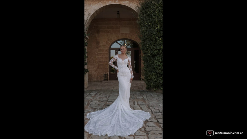 Vestido de novia corte sirena 