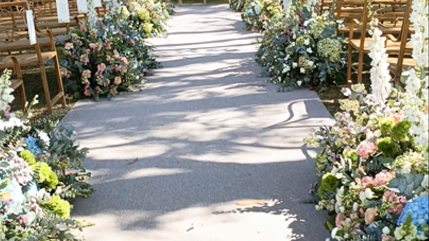 Ceremonia en Gypsophilia "Baby Breath"