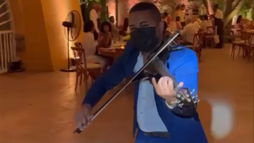 ¡Violinista ambientación o fiesta! 