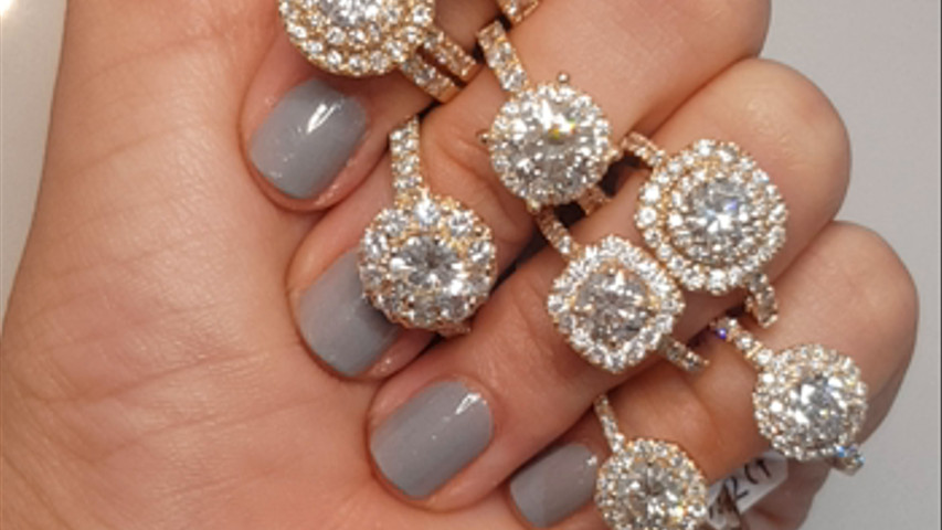 Anillos con diamantes 