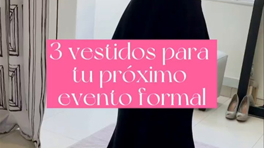 3 vestidos para su próximo evento formal 