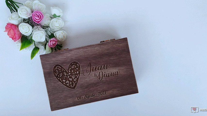 Cofres para argollas o alianzas de boda