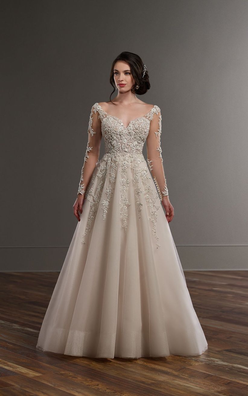Vestidos de novia manga larga, una alternativa para deslumbrar