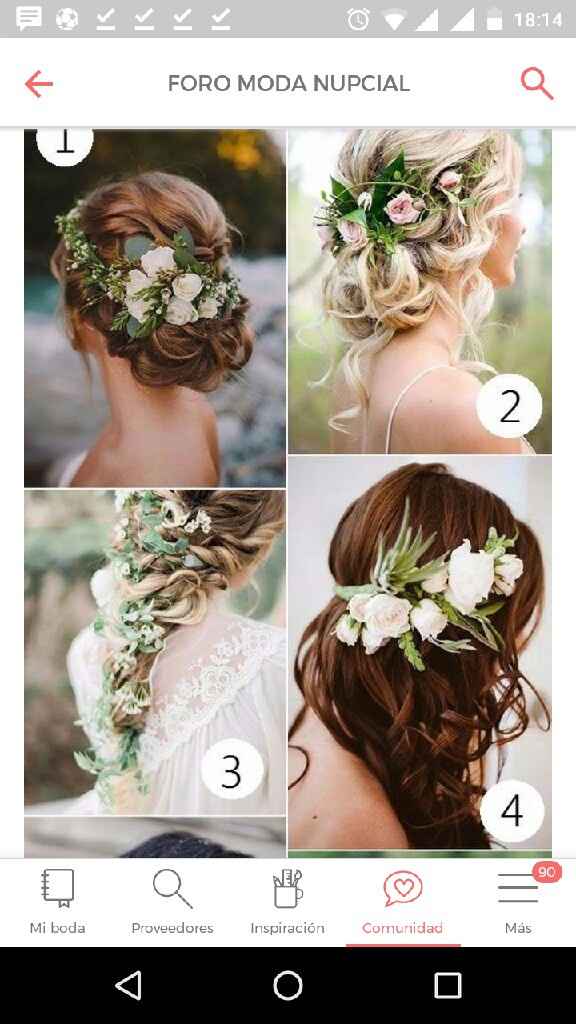 8 peinados con flores para tu look de novia - 1