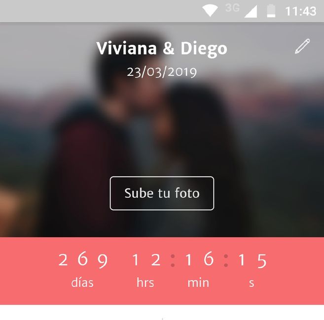 Faltan __ días para mi matrimonio 1