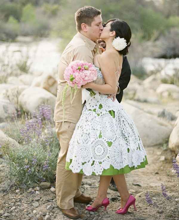 Vestidos de novia en crochet o ganchillo