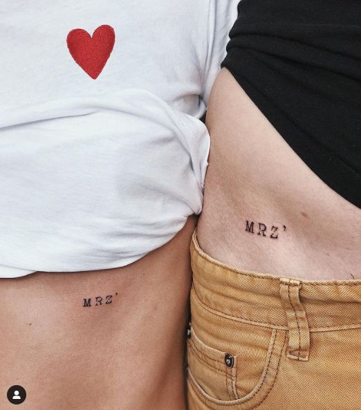 Los 5 tatuajes para parejas enamoradas más lindos de Instagram 2