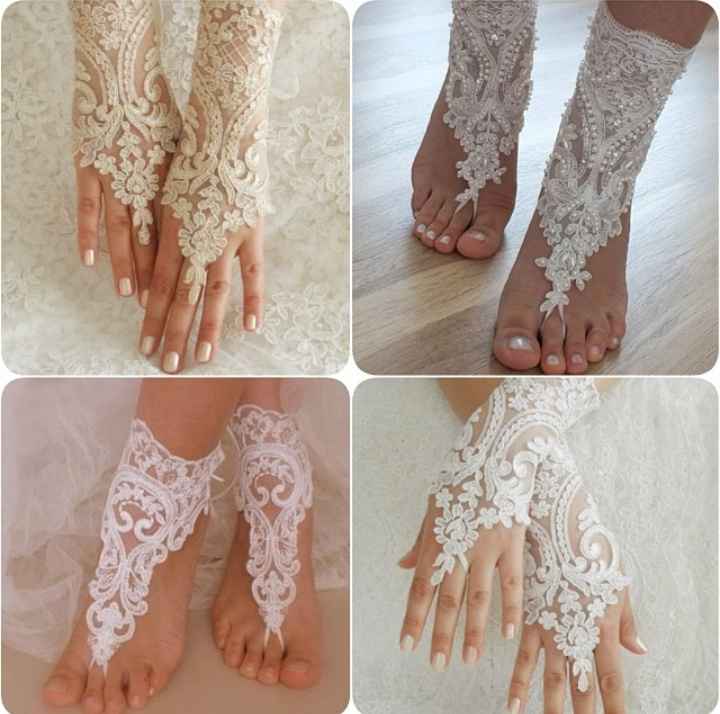 Sandalias descalzas para novias e invitadas playeras - 1