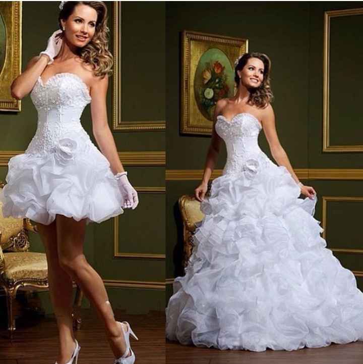 Dos vestidos de novia  en uno - 1