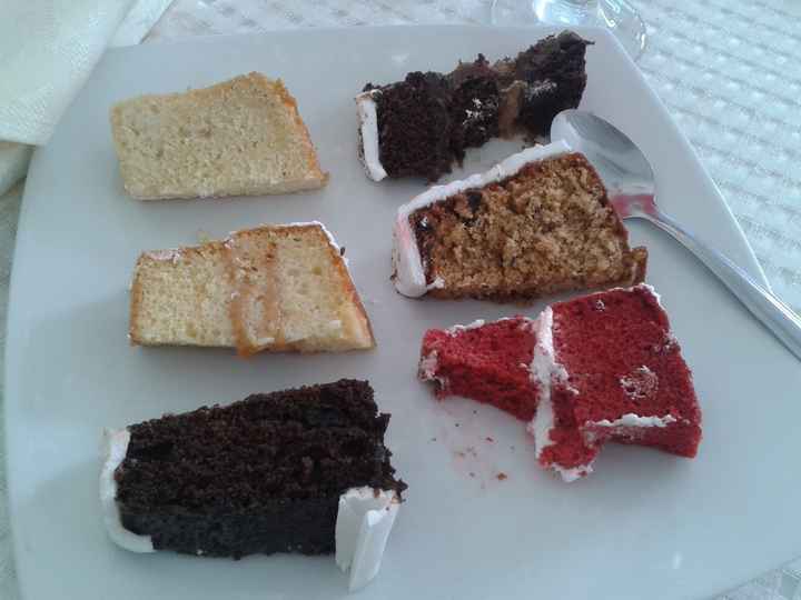 1. las tortas... (Nos encantaron la de chocolate y la Red Member)