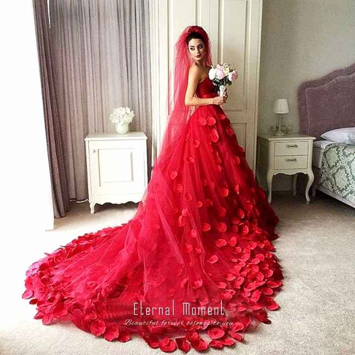 Vestido de novia rojo significado outlet