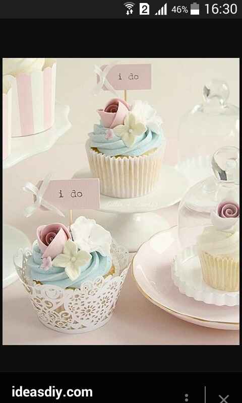 Cupcakes de colores para tu boda - 1