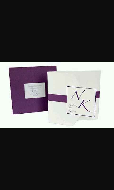 Invitaciones color morado - 3